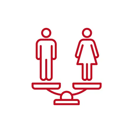 男女比率を表すアイコン