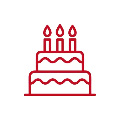 誕生日休暇を表すアイコン